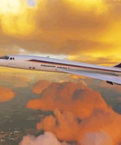 Concorde Plane Diamond Painting