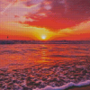 Fall Sunset Beach Diamond Painting