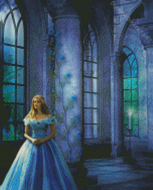 Fantasy Princess In Castle Diamond Painting