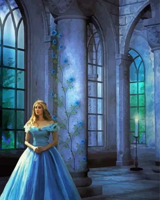 Fantasy Princess In Castle Diamond Painting