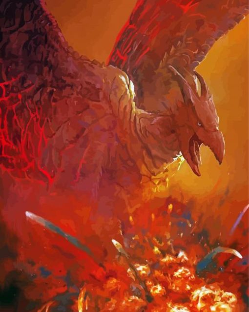 Fire Rodan Diamond Painting