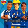 Fireman Sam Cartoon Characters Diamond Painting