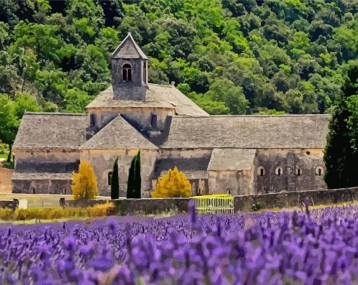 France Abbaye Notre Dame De Senanque Diamond Painting