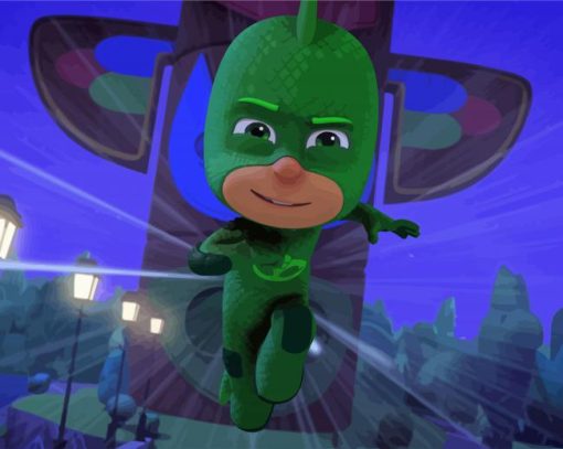 Gekko Pj Masks Animation Diamond Painting