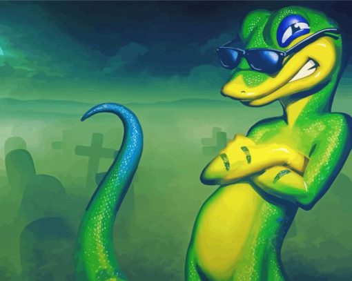 Gex Video Game Diamond Painting