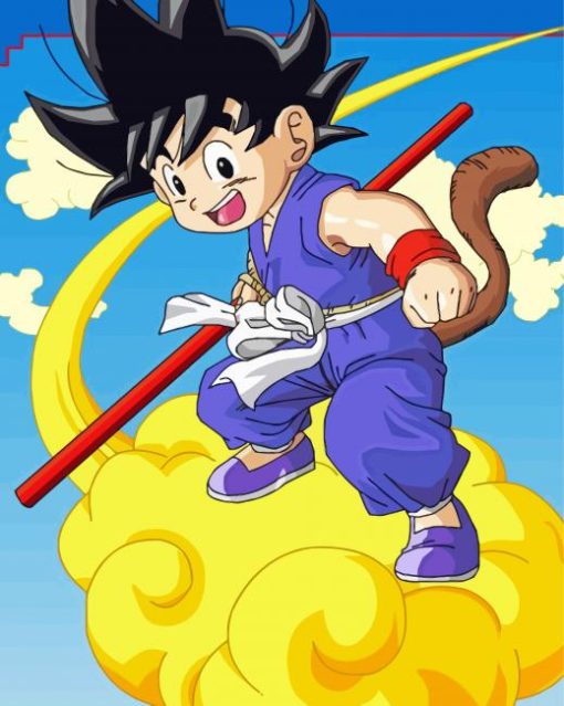 Goku Flying Nimbus Dragon Ball Z Diamond Painting