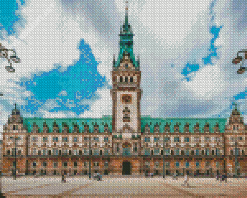 Hamburg Town Hall Diamond Painting