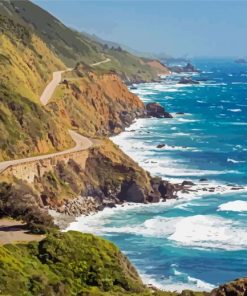 Highway 1 California Diamond Painting