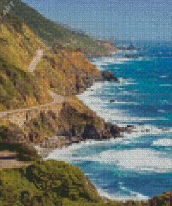 Highway 1 California Diamond Painting