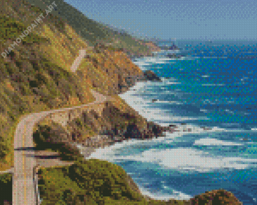 Highway 1 California Diamond Painting