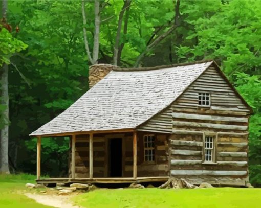 Historical Site In Cades Cove Diamond Painting