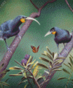 Huia Birds Diamond Painting