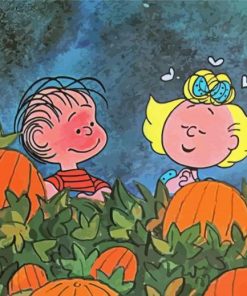 Its The Great Pumpkin Charlie Brown Art Diamond Painting