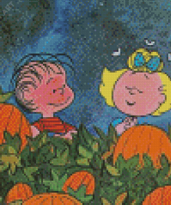 Its The Great Pumpkin Charlie Brown Art Diamond Painting