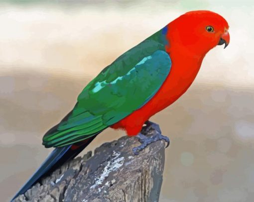 King Parrot Diamond Painting