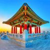 Korean Friendship Bell At Sunrise Diamond Painting