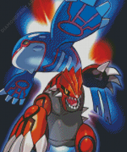 Kyogre And Groudon Diamond Painting