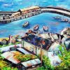 Lyme Regis England Harbour Art Diamond Painting