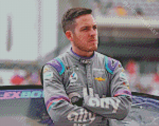 Motorsports Racing Driver Alex Bowman Diamond Painting