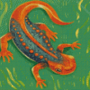 Newt Amphibian Diamond Painting