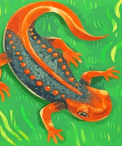 Newt Amphibian Diamond Painting