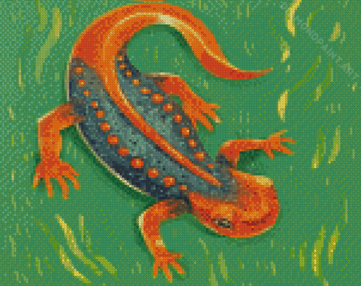 Newt Amphibian Diamond Painting