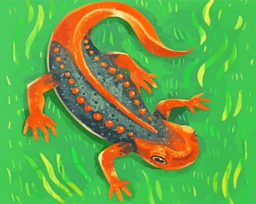 Newt Amphibian Diamond Painting