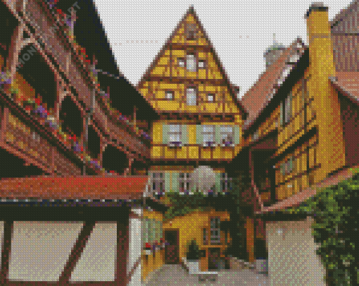 Nordlingen Buildings Diamond Painting