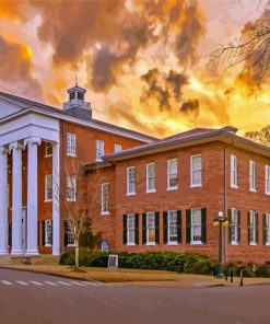 Ole Miss Sunset Diamond Painting