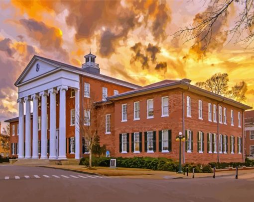 Ole Miss Sunset Diamond Painting