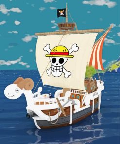 One Piece Going Merry Ship Diamond Painting