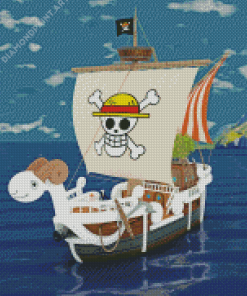 One Piece Going Merry Ship Diamond Painting