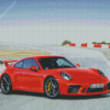 Orange Porsche 911 Gt3 Diamond Painting