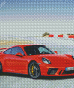 Orange Porsche 911 Gt3 Diamond Painting