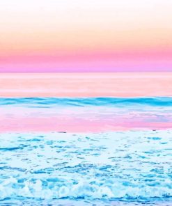 Pink Sky Sea Diamond Painting