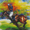 Polo Player Art Illustration Diamond Painting