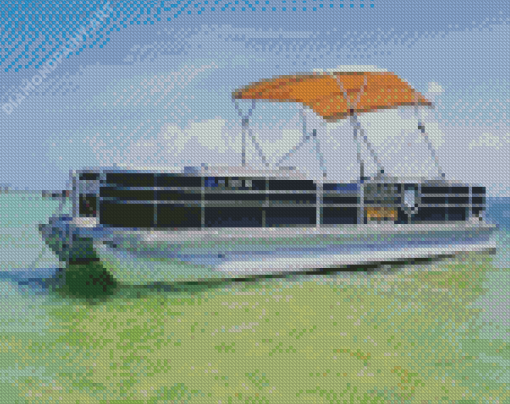 Pontoon Boat Diamond Painting