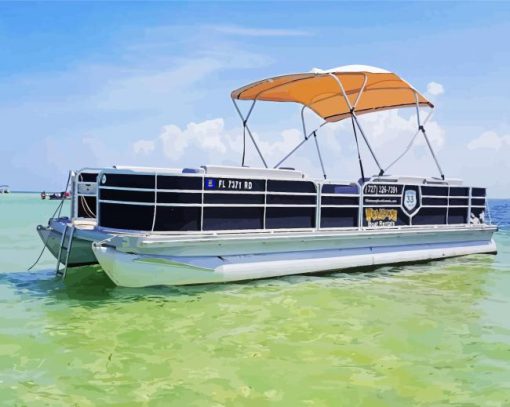 Pontoon Boat Diamond Painting