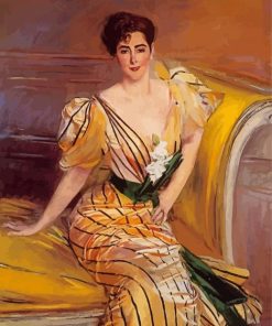 Portrait Of Madame Josephina Alvear De Errazuriz Boldini Diamond Painting