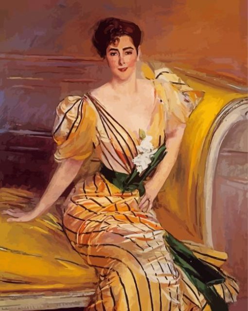 Portrait Of Madame Josephina Alvear De Errazuriz Boldini Diamond Painting