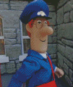 Postman Pat Character Diamond Painting