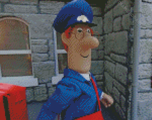 Postman Pat Character Diamond Painting