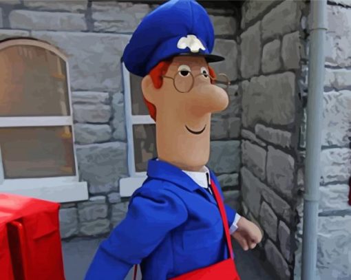 Postman Pat Character Diamond Painting