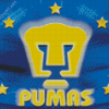 Pumas Unam Football Logo Diamond Painting