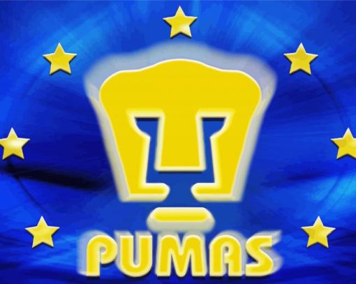 Pumas Unam Football Logo Diamond Painting