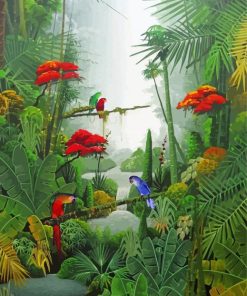 Rain Jungle Diamond Painting