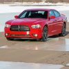 Red 2010 Dodge Charger Car Diamond Painting