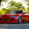 Red Toyota Supra Mk4 Diamond Painting