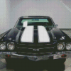 Retro Black Chevrolet El Camino Car Diamond Painting