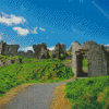 Rock Of Dunamase Castle Ruins Diamond Painting